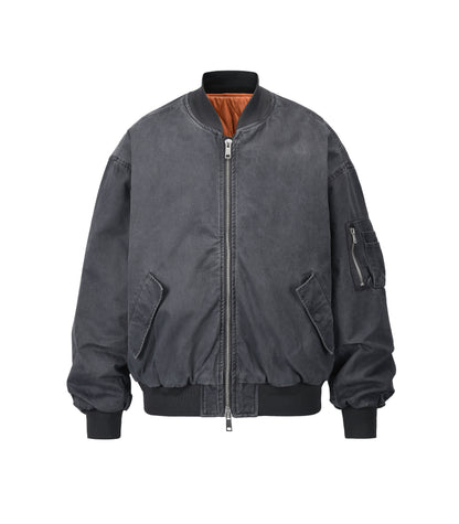 VINTAGE BOMBER JACKET MA1 [BLACK]