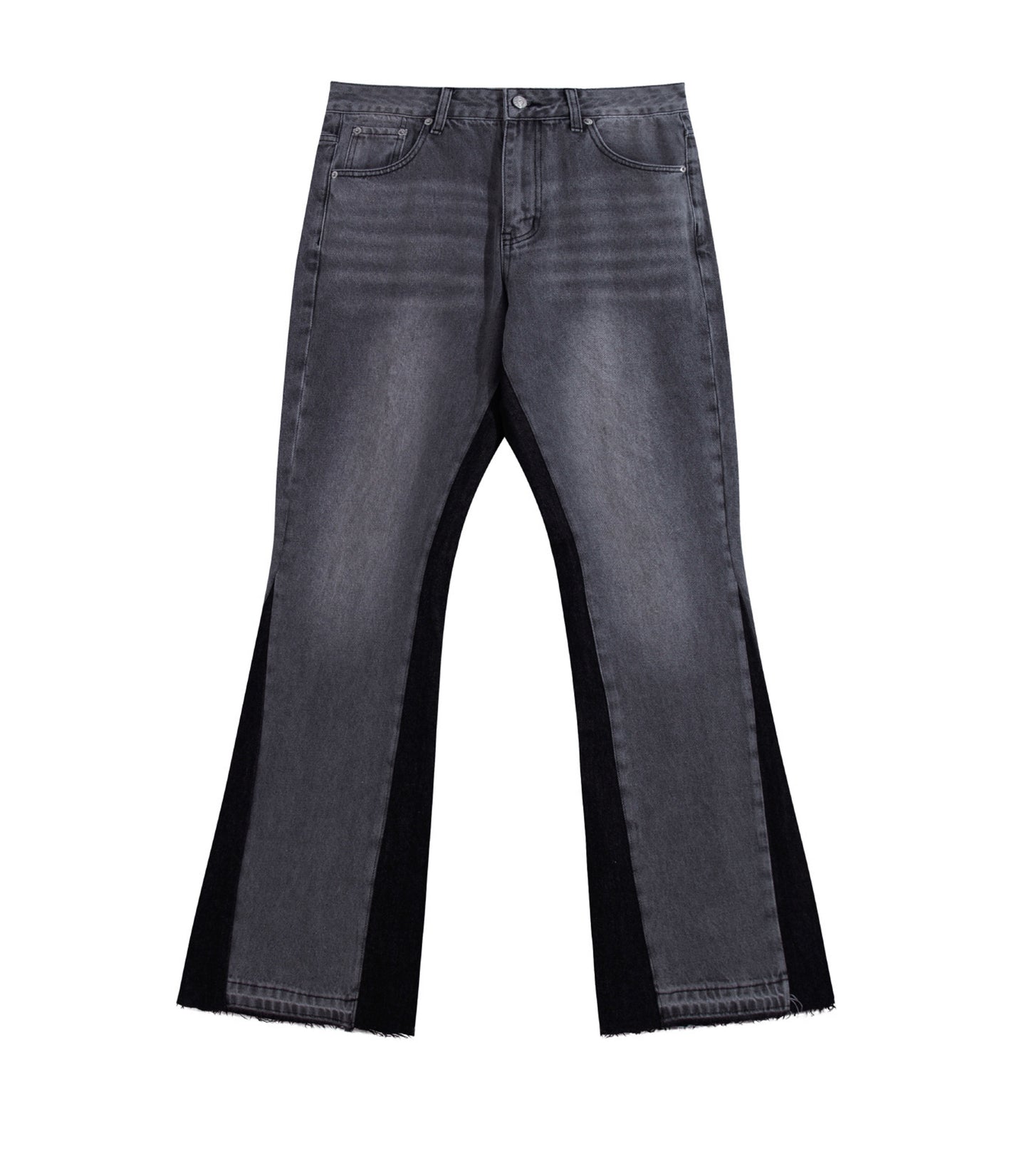 CHARCOAL SPLIT DENIM