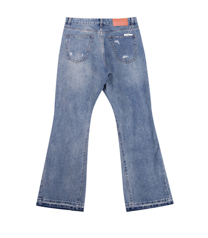 DESTROYED SPLIT DENIM
