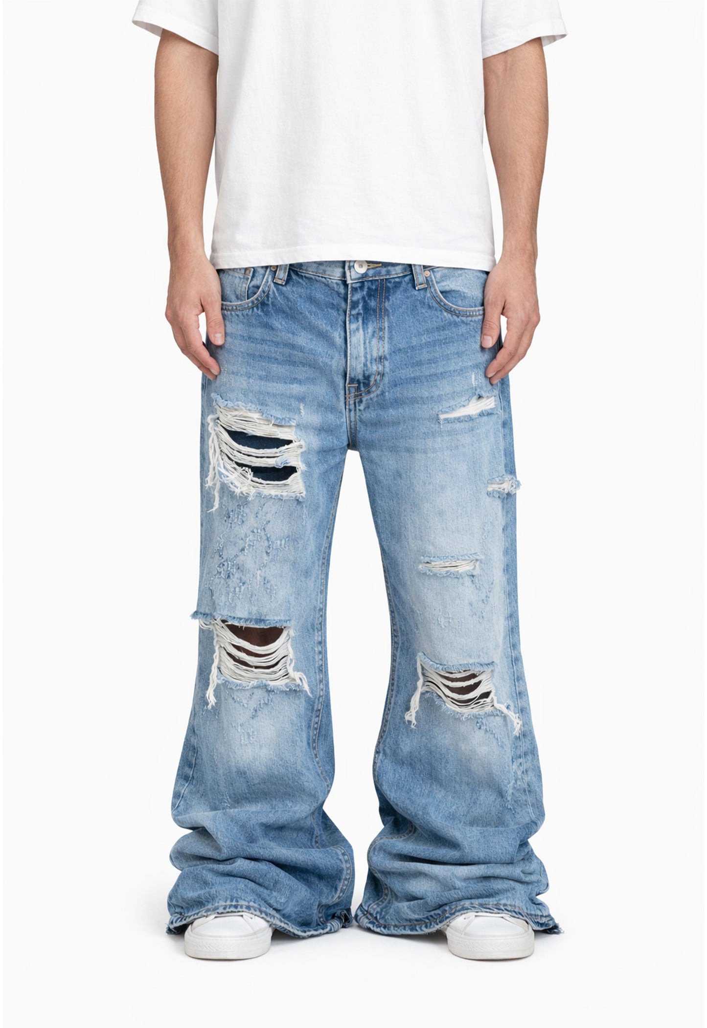 AZUL DESTRUCTION DENIM
