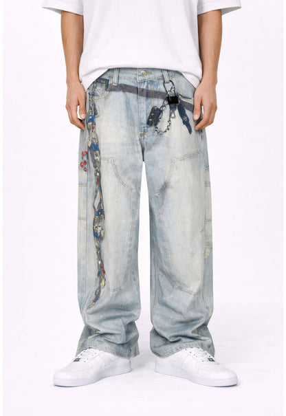 WIDEBOY PADLOCK DENIM