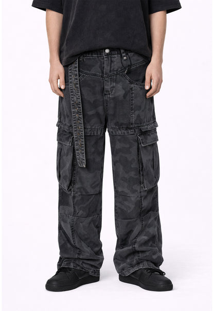 GHOST CAMO CARGO PANTS