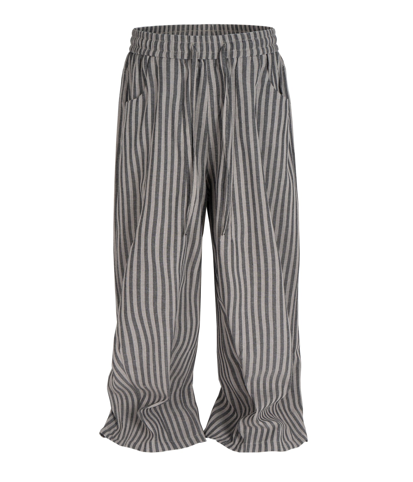 GREY STRIPED LOUNGE PANTS