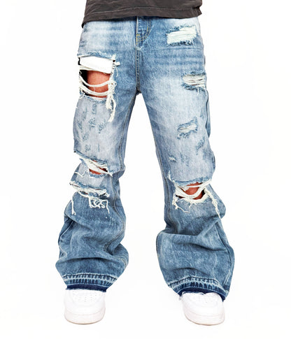 AZUL DESTRUCTION DENIM